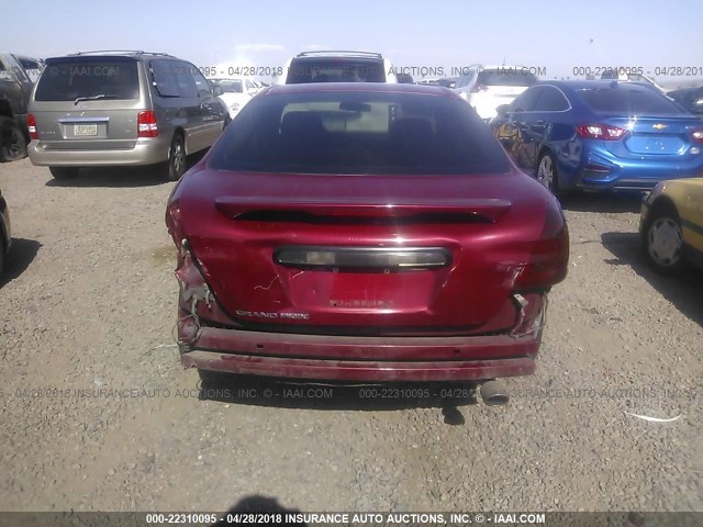 2G2WP552X61141642 - 2006 PONTIAC GRAND PRIX MAROON photo 6