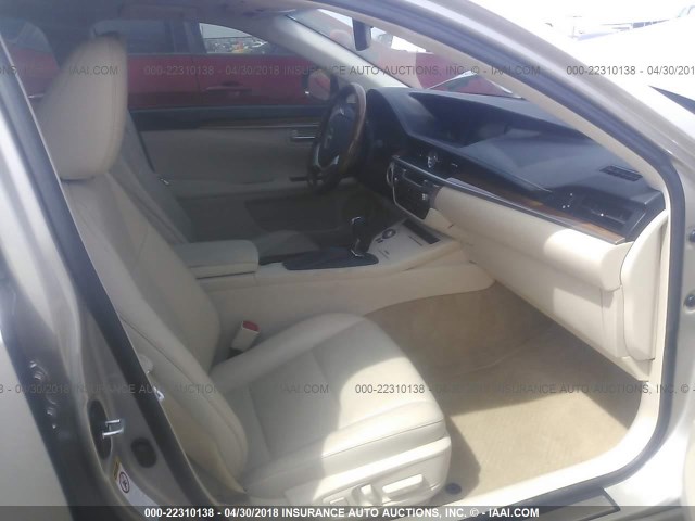 JTHBW1GG7D2008718 - 2013 LEXUS ES 300H GOLD photo 5