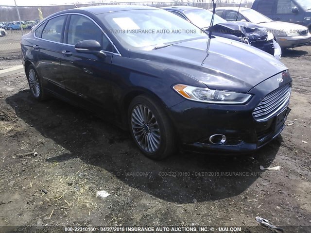 3FA6P0D92ER288387 - 2014 FORD FUSION TITANIUM BLACK photo 1