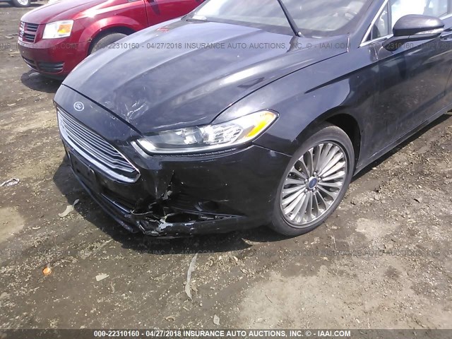 3FA6P0D92ER288387 - 2014 FORD FUSION TITANIUM BLACK photo 6