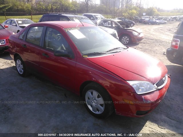 1FAFP34N77W310592 - 2007 FORD FOCUS ZX4/S/SE/SES RED photo 1