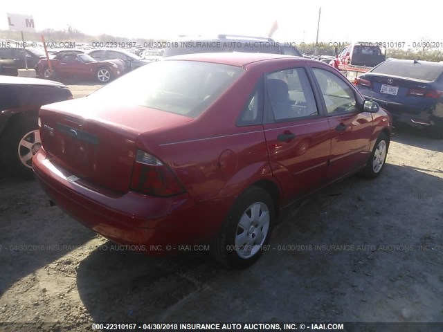 1FAFP34N77W310592 - 2007 FORD FOCUS ZX4/S/SE/SES 红色 照片 4