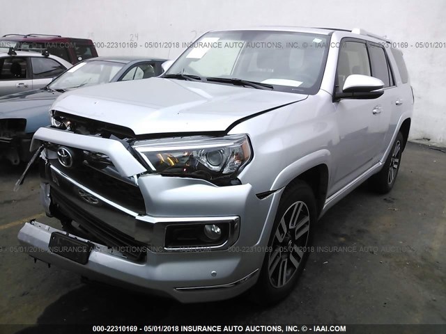 JTEBU5JR8H5442011 - 2017 TOYOTA 4RUNNER SR5 PREM/LTDL/TRAIL/TRD 银色 照片 2