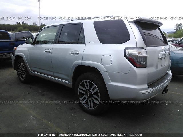 JTEBU5JR8H5442011 - 2017 TOYOTA 4RUNNER SR5 PREM/LTDL/TRAIL/TRD 银色 照片 3