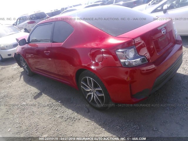 JTKJF5C79E3074704 - 2014 TOYOTA SCION TC 红色 照片 3