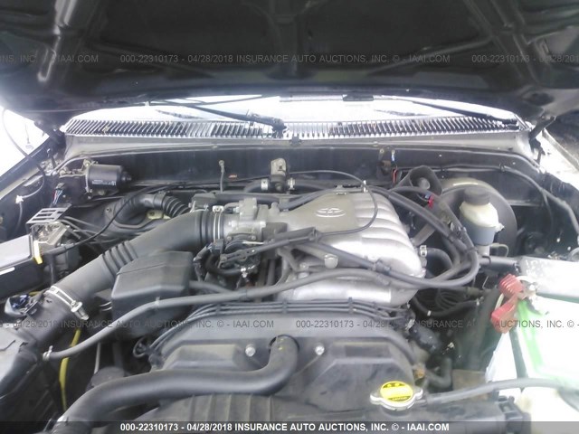 5TEHN72N74Z314790 - 2004 TOYOTA TACOMA DOUBLE CAB 黑色 照片 10