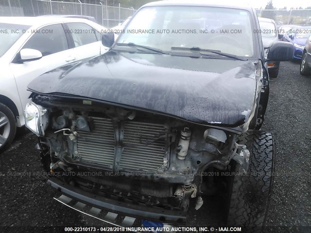 5TEHN72N74Z314790 - 2004 TOYOTA TACOMA DOUBLE CAB BLACK photo 6