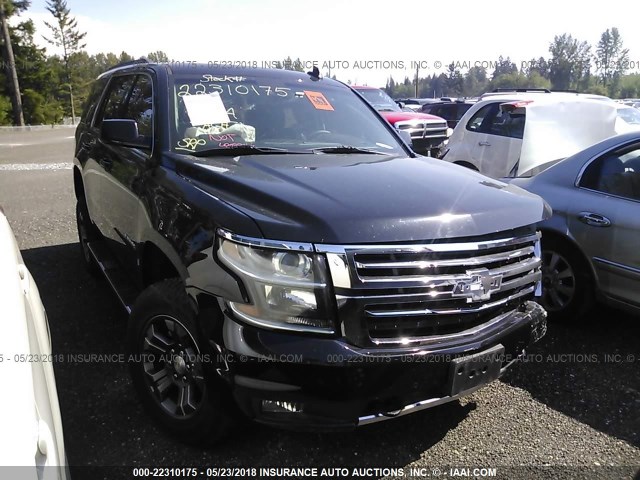 1GNSKBKC5GR136949 - 2016 CHEVROLET TAHOE K1500 LT BLACK photo 1