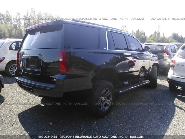 1GNSKBKC5GR136949 - 2016 CHEVROLET TAHOE K1500 LT BLACK photo 4