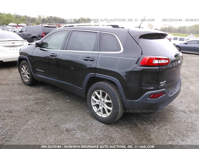 1C4PJMCB6FW614718 - 2015 JEEP CHEROKEE LATITUDE BLACK photo 3