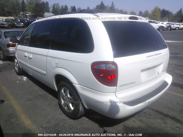 2D4GP44L46R603413 - 2006 DODGE GRAND CARAVAN SXT WHITE photo 3