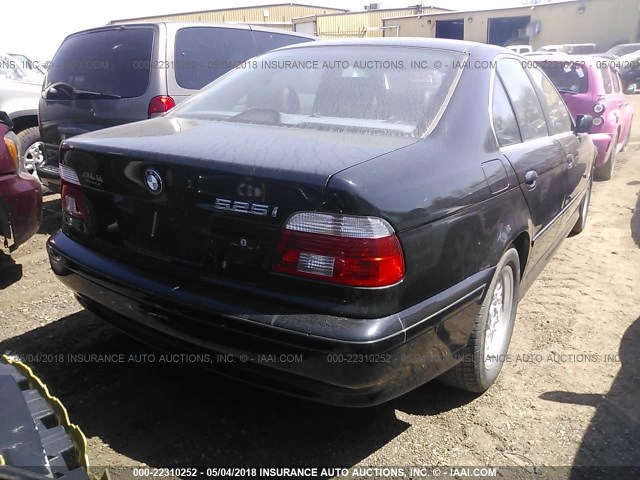 WBADT43431GX22390 - 2001 BMW 525 I AUTOMATIC BLACK photo 4