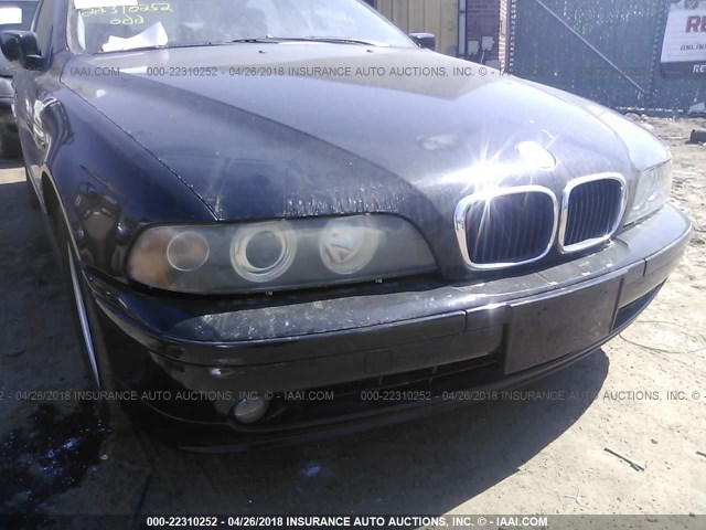 WBADT43431GX22390 - 2001 BMW 525 I AUTOMATIC BLACK photo 6