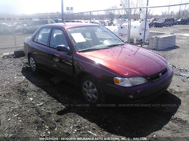 2T1BR12E6YC365104 - 2000 TOYOTA COROLLA VE/CE/LE RED photo 1