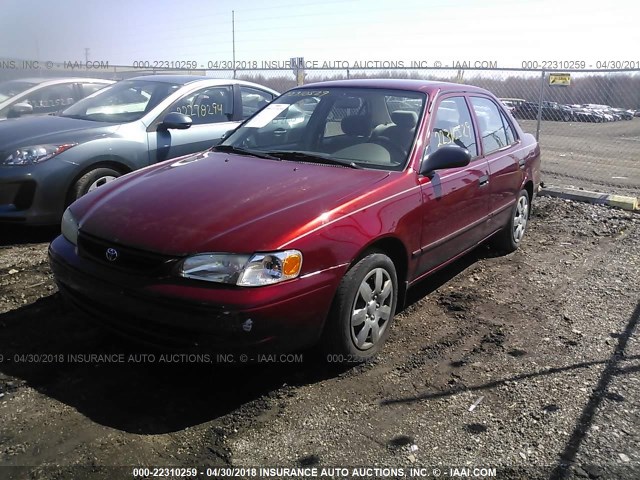 2T1BR12E6YC365104 - 2000 TOYOTA COROLLA VE/CE/LE 红色 照片 2