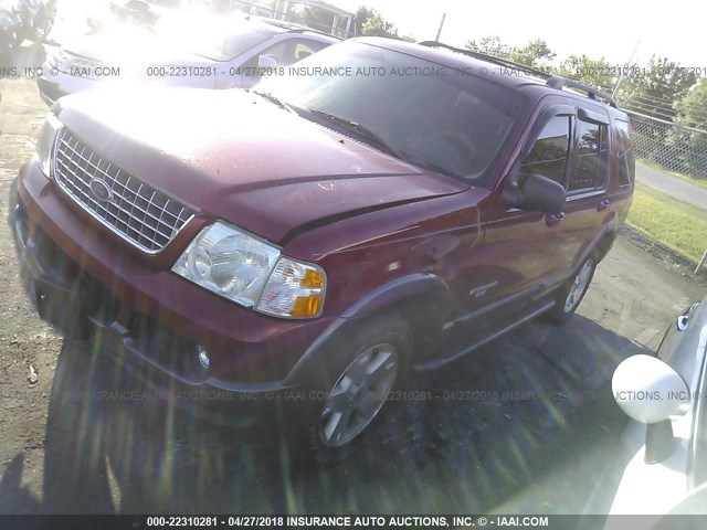 1FMZU73K34UA54114 - 2004 FORD EXPLORER XLT/XLT SPORT/NBX RED photo 2