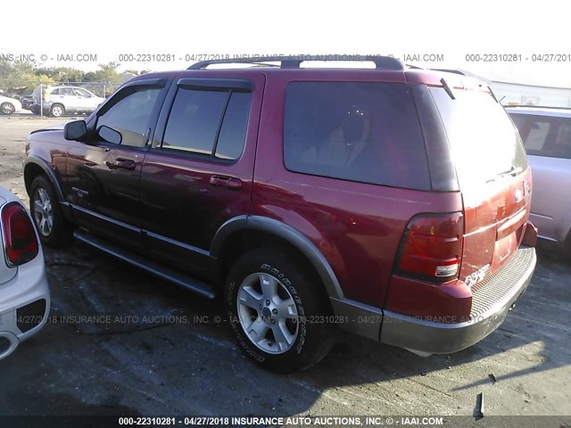 1FMZU73K34UA54114 - 2004 FORD EXPLORER XLT/XLT SPORT/NBX RED photo 3