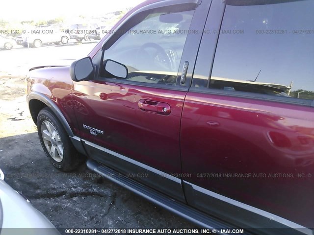 1FMZU73K34UA54114 - 2004 FORD EXPLORER XLT/XLT SPORT/NBX RED photo 6