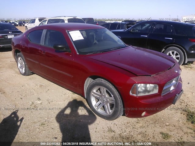 2B3KA43G67H808530 - 2007 DODGE CHARGER SE/SXT RED photo 1