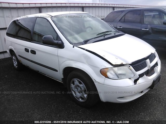 1D4GP24R43B238945 - 2003 DODGE GRAND CARAVAN SE WHITE photo 1