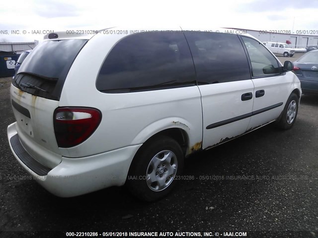 1D4GP24R43B238945 - 2003 DODGE GRAND CARAVAN SE WHITE photo 4