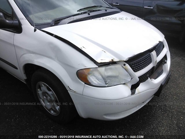 1D4GP24R43B238945 - 2003 DODGE GRAND CARAVAN SE WHITE photo 6