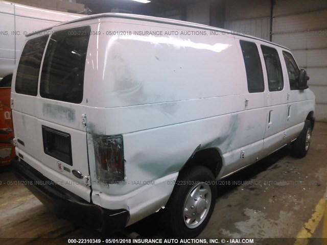 1FTNE14W69DA09982 - 2009 FORD ECONOLINE E150 VAN WHITE photo 4