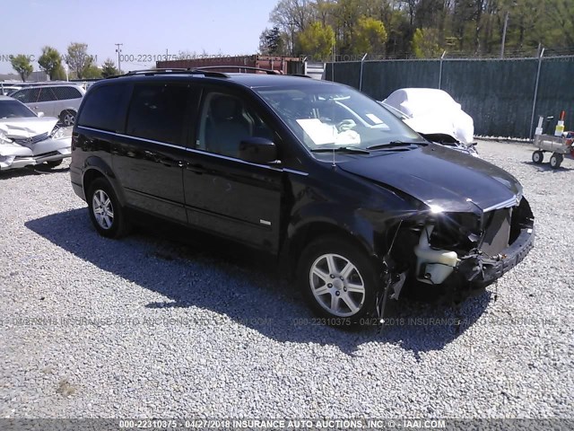 2A8HR54P88R738071 - 2008 CHRYSLER TOWN & COUNTRY TOURING BLACK photo 1