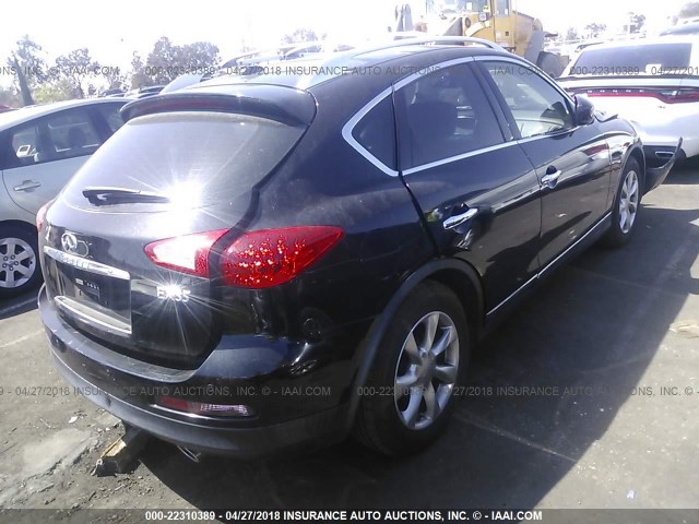 JNKAJ09E48M306525 - 2008 INFINITI EX35 JOURNEY BLACK photo 4