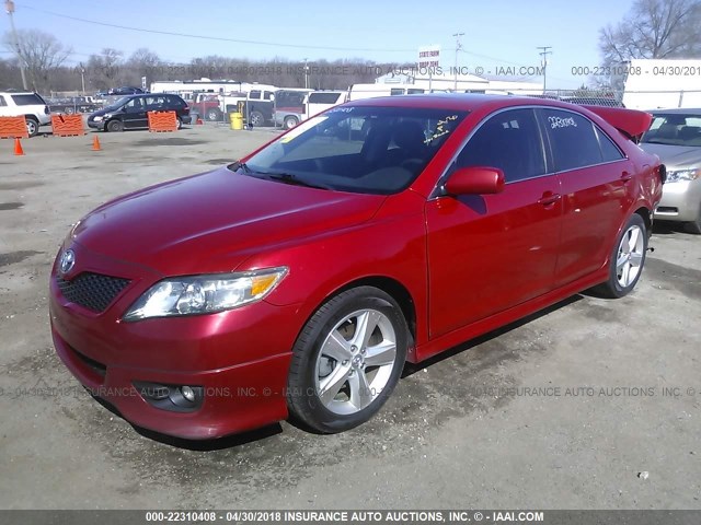 4T1BF3EK9BU702831 - 2011 TOYOTA CAMRY SE/LE/XLE 红色 照片 2