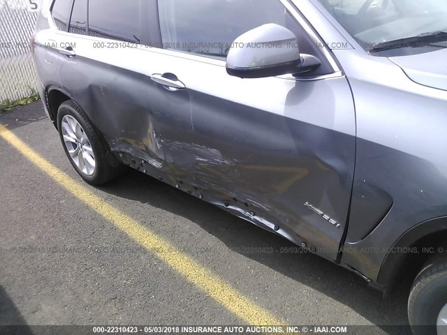 5UXKR0C51G0P32068 - 2016 BMW X5 XDRIVE35I GRAY photo 6