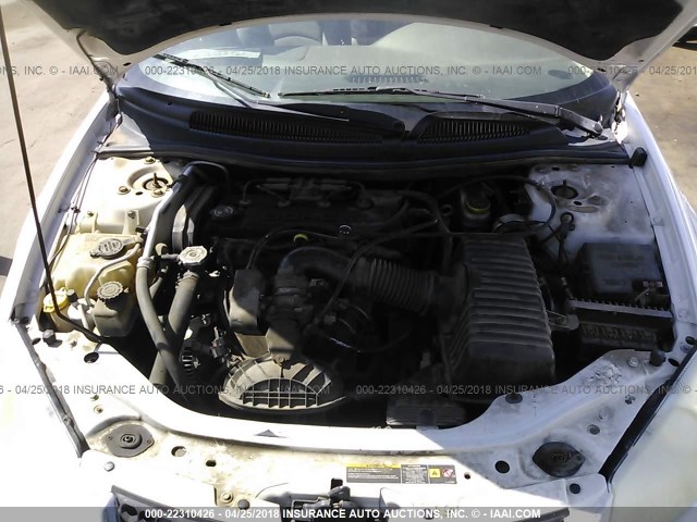 1B3EL46X06N194373 - 2006 DODGE STRATUS SXT WHITE photo 10