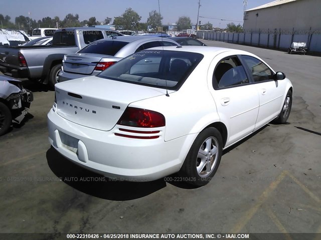 1B3EL46X06N194373 - 2006 DODGE STRATUS SXT WHITE photo 4