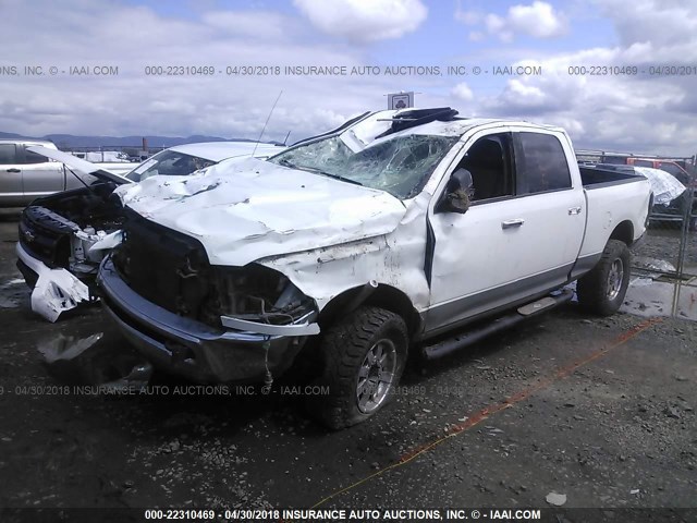 3C6UD5DL2CG116928 - 2012 DODGE RAM 2500 SLT WHITE photo 2