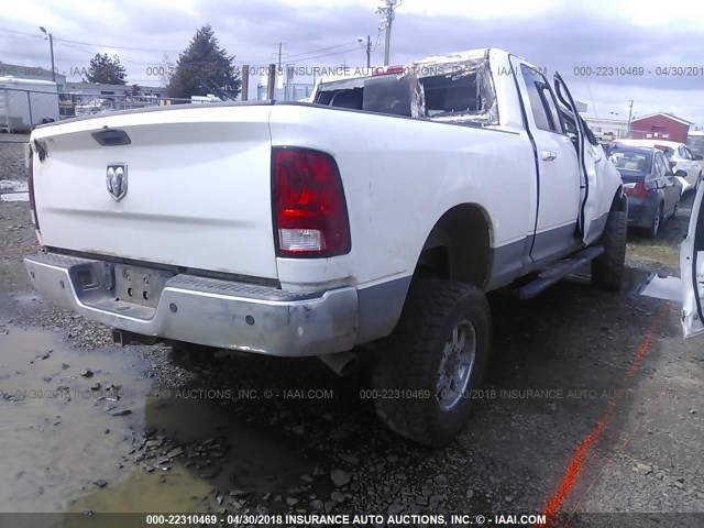 3C6UD5DL2CG116928 - 2012 DODGE RAM 2500 SLT WHITE photo 4