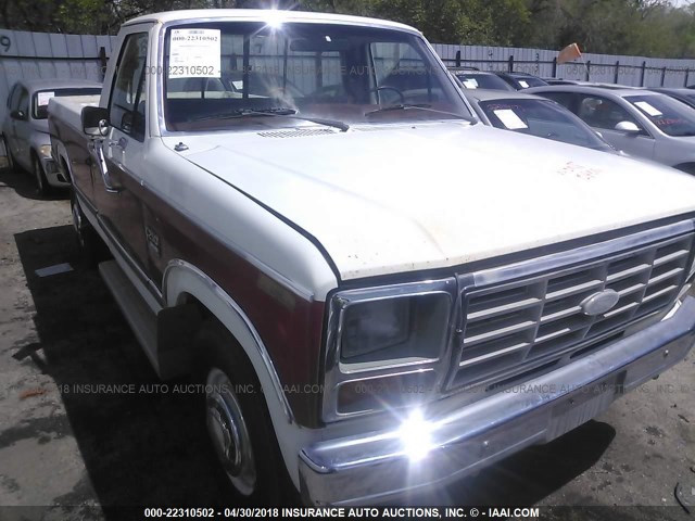 1FTHF251XEPB36441 - 1984 FORD F250 WHITE photo 1