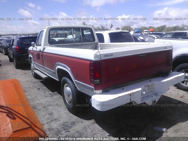 1FTHF251XEPB36441 - 1984 FORD F250 WHITE photo 3