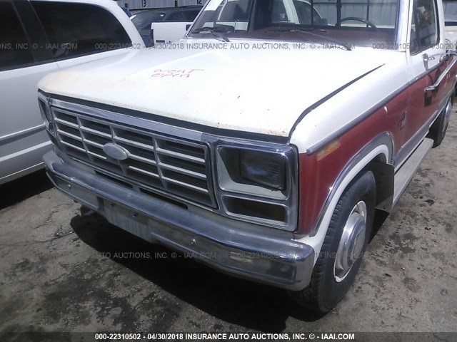 1FTHF251XEPB36441 - 1984 FORD F250 WHITE photo 6