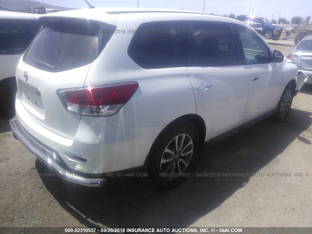 5N1AR2MN9EC637305 - 2014 NISSAN PATHFINDER S/SV/SL/PLATINUM 白色 照片 4