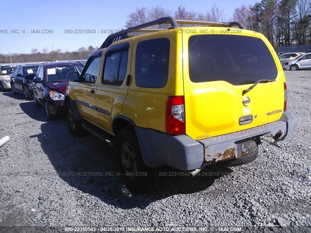 5N1ED28Y82C530116 - 2002 NISSAN XTERRA XE/SE YELLOW photo 3