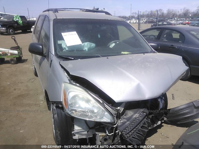 5TDZA23C84S121819 - 2004 TOYOTA SIENNA CE/LE SILVER photo 6