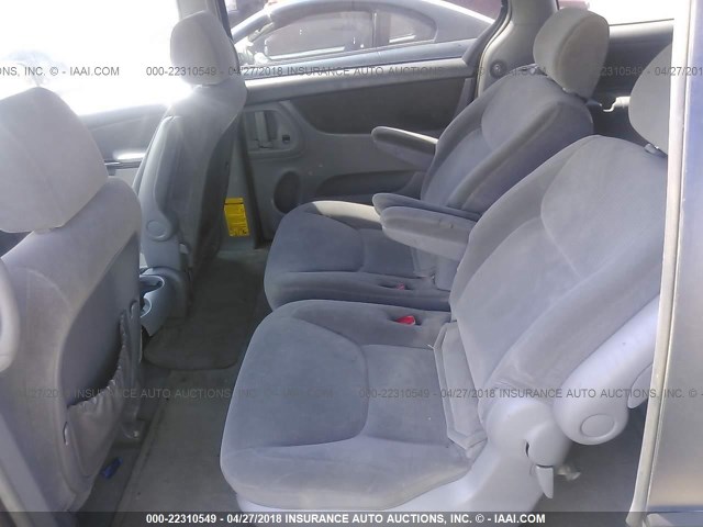 5TDZA23C84S121819 - 2004 TOYOTA SIENNA CE/LE SILVER photo 8