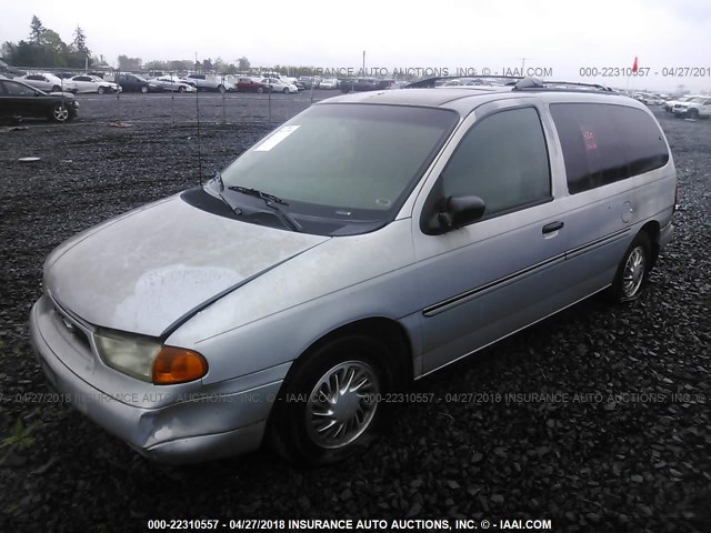 2FMZA5147WBD69315 - 1998 FORD WINDSTAR WAGON SILVER photo 2