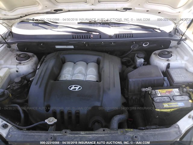 KM8SC73D94U689022 - 2004 HYUNDAI SANTA FE GLS/LX SILVER photo 10