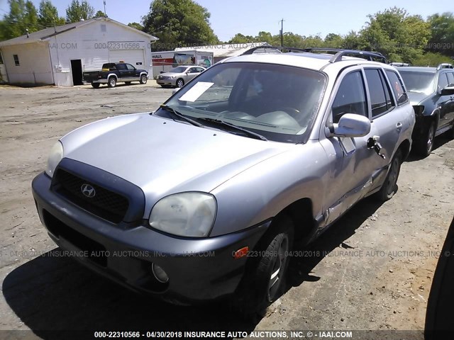 KM8SC73D94U689022 - 2004 HYUNDAI SANTA FE GLS/LX SILVER photo 2