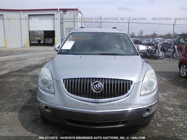 5GAER23D59J117782 - 2009 BUICK ENCLAVE CXL SILVER photo 6