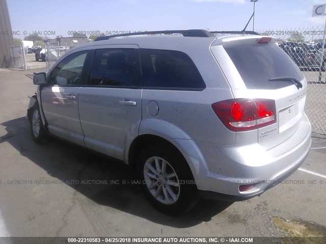 3C4PDDBG8ET230125 - 2014 DODGE JOURNEY SXT SILVER photo 3