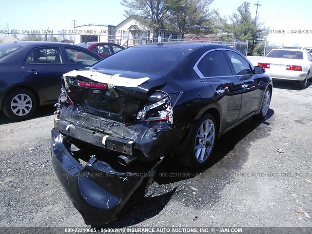 1N4AA5AP5AC854787 - 2010 NISSAN MAXIMA S/SV BLACK photo 4