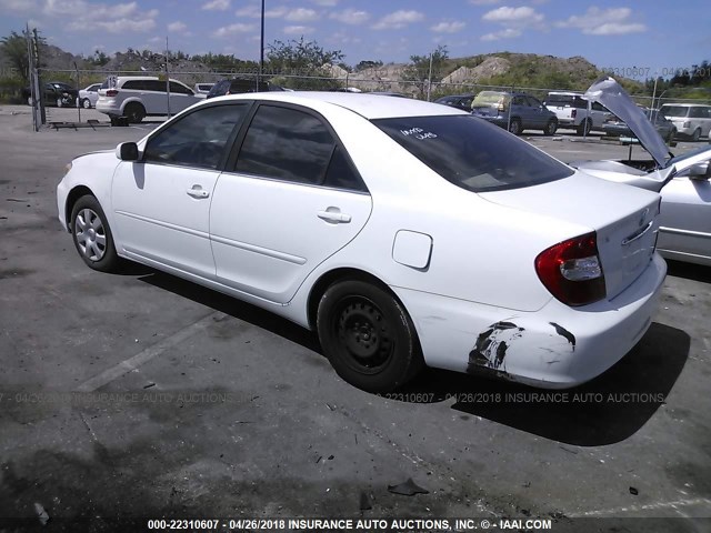 4T1BE32K83U181576 - 2003 TOYOTA CAMRY LE/XLE/SE თეთრი ფოტო 3