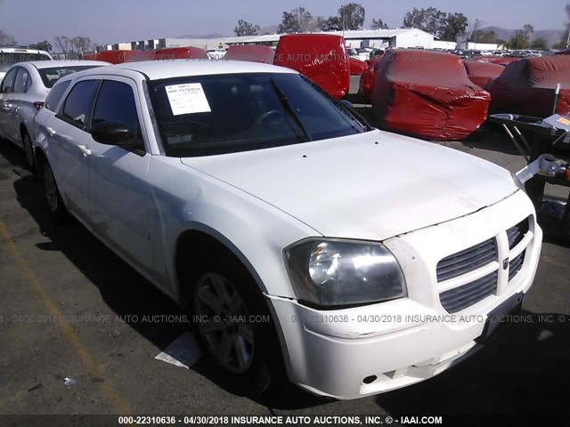 2D4FV47T66H403748 - 2006 DODGE MAGNUM SE WHITE photo 1